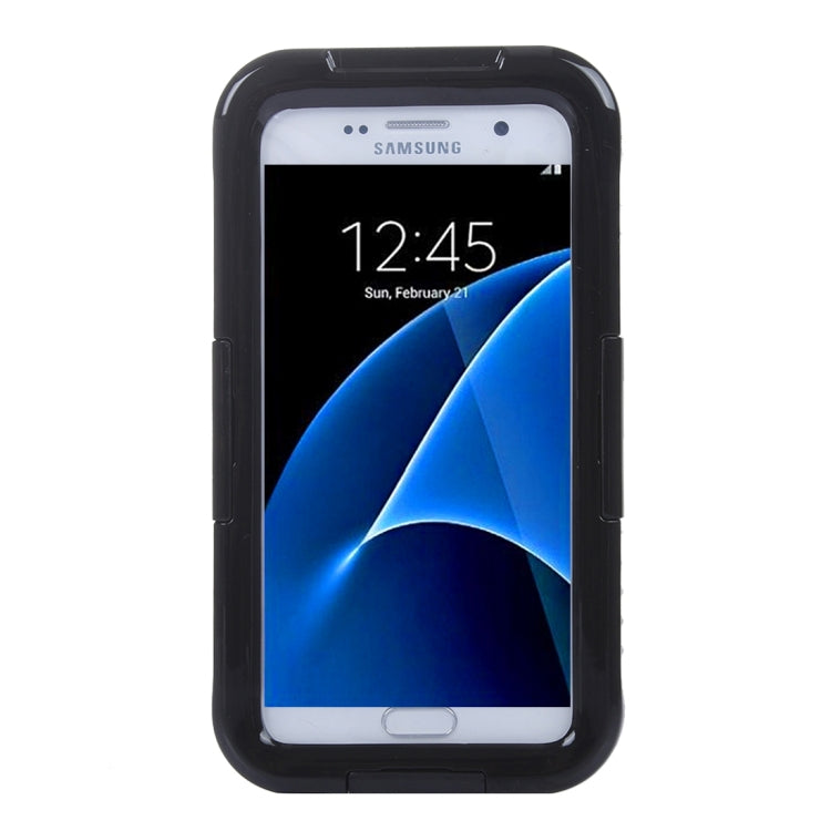 For Galaxy S7 / G930 IPX8 Plastic + Silicone Transparent Waterproof Protective Case with Lanyard