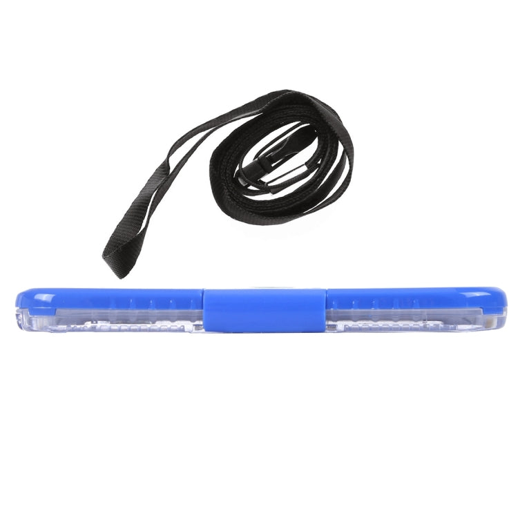 For Galaxy S7 Edge / G935 IPX8 Plastic + Silicone Transparent Waterproof Protective Case with Lanyard