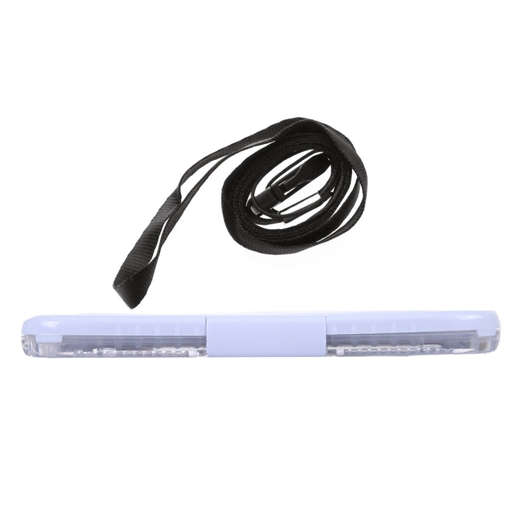 For Galaxy S7 Edge / G935 IPX8 Plastic + Silicone Transparent Waterproof Protective Case with Lanyard