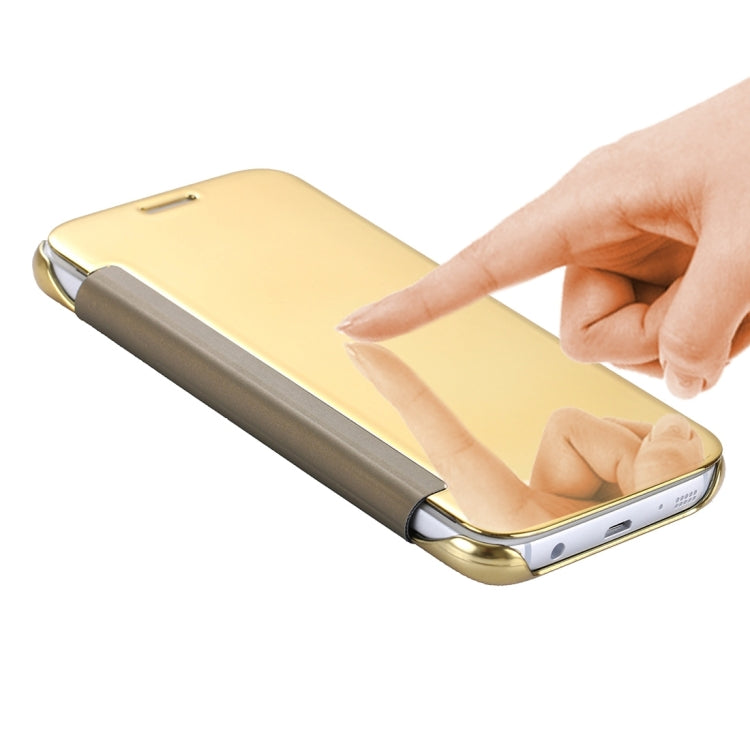 For Galaxy S7 / G930 Acrylic Mirror + TPU Protective Case with Sleep / Wake-up Function