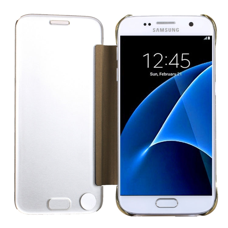 For Galaxy S7 / G930 Acrylic Mirror + TPU Protective Case with Sleep / Wake-up Function