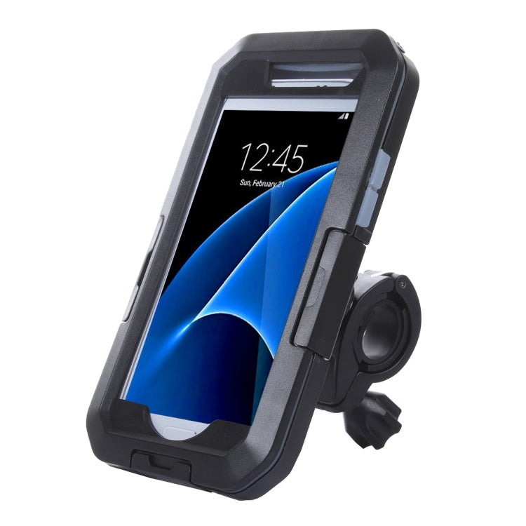 For Galaxy S7 / G930 IPX8 Plastic + Silicone Waterproof Protective Case with Bike Holder
