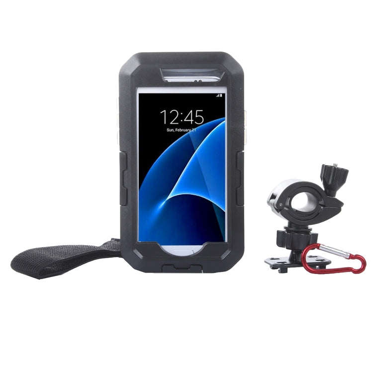 For Galaxy S7 / G930 IPX8 Plastic + Silicone Waterproof Protective Case with Bike Holder