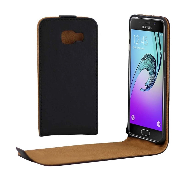 for Galaxy A3(2016) / A310 Vertical Flip Leather Case Waist Bag with Magnetic Buckle(Black)