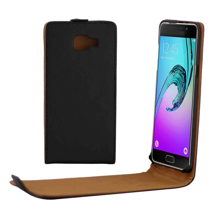 for Galaxy A7(2016) / A710 Vertical Flip Leather Case Waist Bag with Magnetic Buckle(Black)