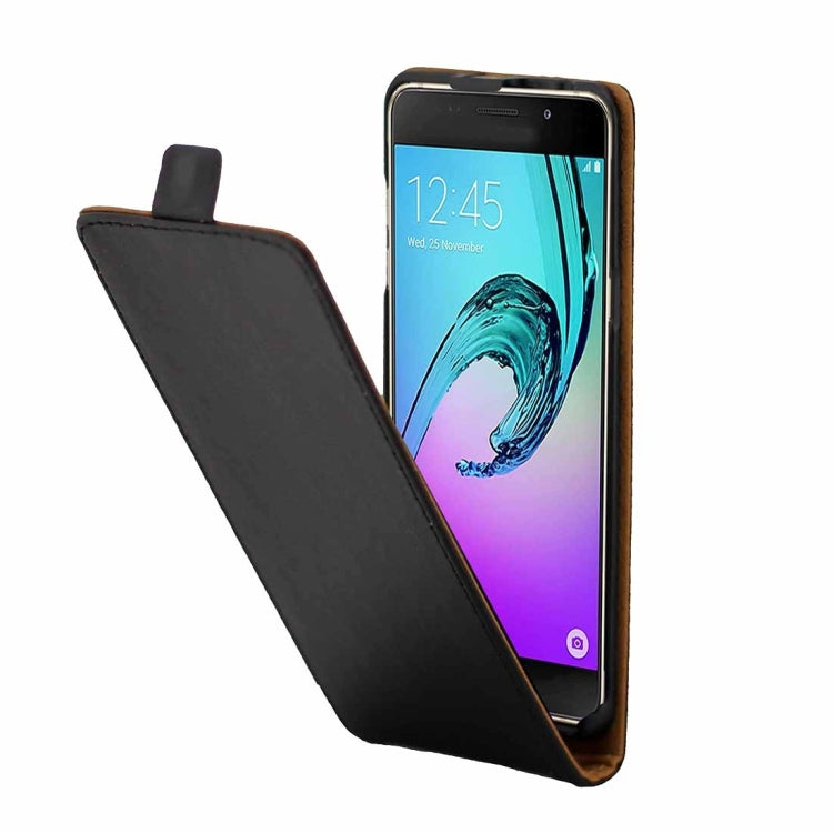 for Galaxy A7(2016) / A710 Vertical Flip Leather Case Waist Bag with Magnetic Buckle(Black)