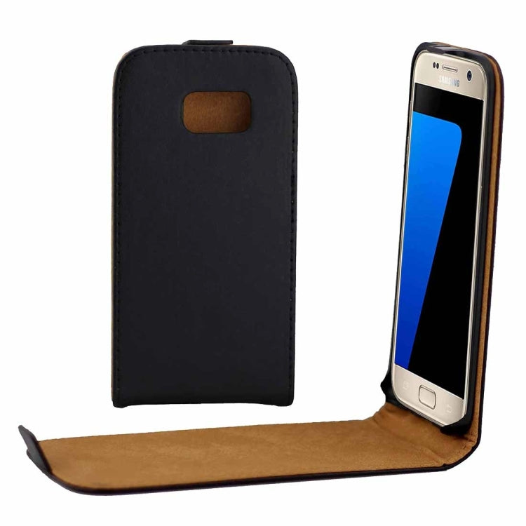 For Galaxy S7 / G930 Vertical Flip Leather Case Waist Bag with Magnetic Buckle(Black)