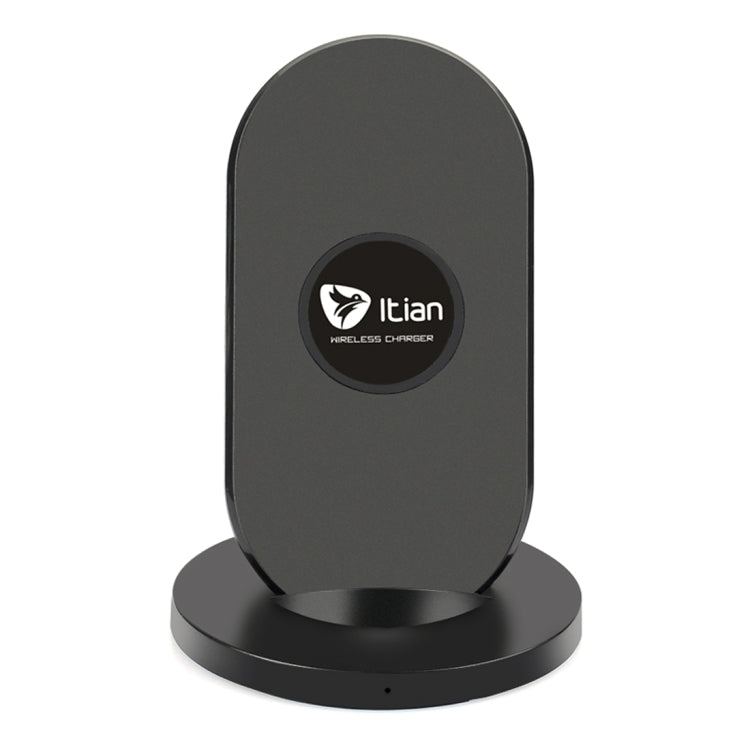 Itian A2-5W Qi Standard Wireless Stand Charger, For iPhone 8 / 8 Plus / X &  Galaxy S7 Edge / S7 / S6 / S6 edge / S6 edge + / Note 5(Black)