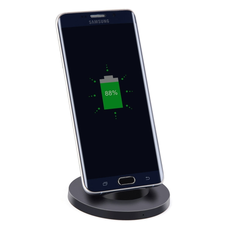 Itian A2-5W Qi Standard Wireless Stand Charger, For iPhone 8 / 8 Plus / X &  Galaxy S7 Edge / S7 / S6 / S6 edge / S6 edge + / Note 5(Black)
