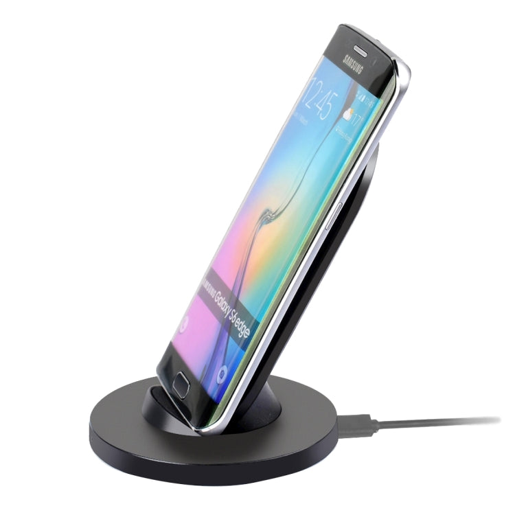 Itian A2-10W Qi Standard Wireless Stand Charger, For iPhone 8 / 8 Plus / X &  Galaxy S7 Edge / S7 / S6 / S6 edge / S6 edge + / Note 5(Black)