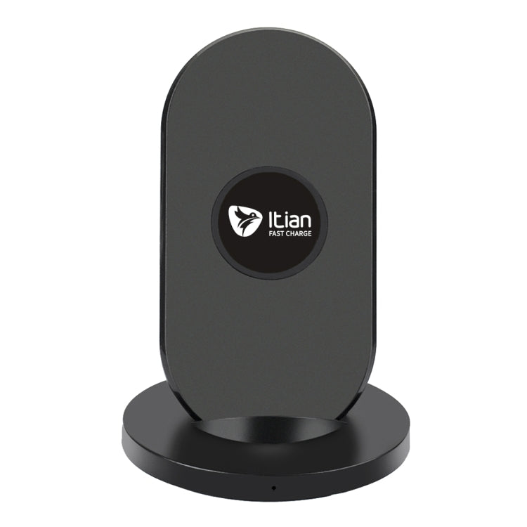 Itian A2-10W Qi Standard Wireless Stand Charger, For iPhone 8 / 8 Plus / X &  Galaxy S7 Edge / S7 / S6 / S6 edge / S6 edge + / Note 5(Black)