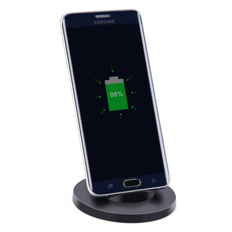 Itian A2-10W Qi Standard Wireless Stand Charger, For iPhone 8 / 8 Plus / X &  Galaxy S7 Edge / S7 / S6 / S6 edge / S6 edge + / Note 5(Black)