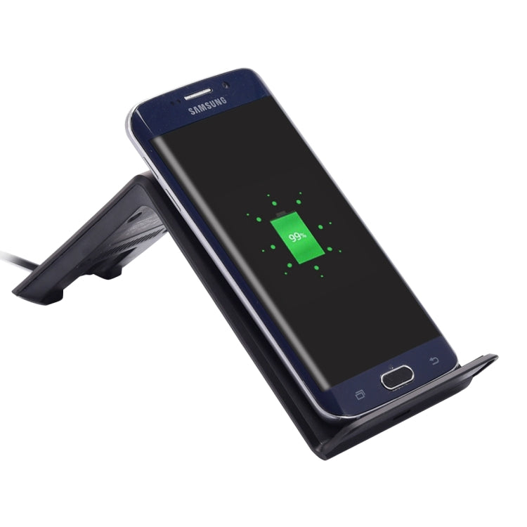 Itian A6-5W Qi Standard Wireless Stand Charger , For iPhone 8 / 8 Plus / X &  Galaxy S7 Edge / S7 / S6 / S6 edge / S6 edge + / Note 5(Black)
