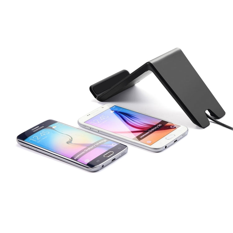 Itian A6-5W Qi Standard Wireless Stand Charger , For iPhone 8 / 8 Plus / X &  Galaxy S7 Edge / S7 / S6 / S6 edge / S6 edge + / Note 5(Black)
