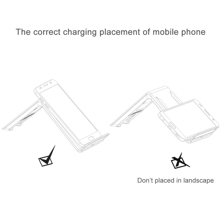 Itian A6-5W Qi Standard Wireless Stand Charger , For iPhone 8 / 8 Plus / X &  Galaxy S7 Edge / S7 / S6 / S6 edge / S6 edge + / Note 5(Black)
