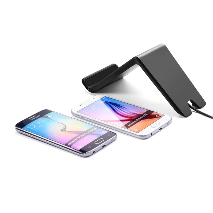 Itian A6-10W Qi Standard Wireless Stand Charger, For iPhone 8 / 8 Plus / X &  Galaxy S7 Edge / S7 / S6 / S6 edge / S6 edge + / Note 5(Black)