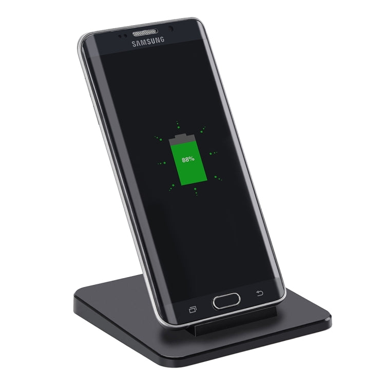 Itian A15-5W Qi Standard Wireless Stand Charger  for iPhone 8 / 8 Plus / X &  Galaxy S7 Edge / S7 / S6 / S6 edge / S6 edge + / Note 5(Black)
