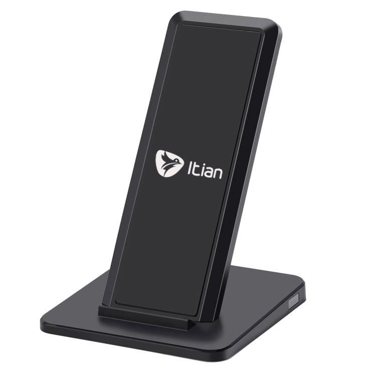 Itian A15-10W Qi Standard Wireless Stand Charger  for iPhone 8 / 8 Plus / X &  Galaxy S7 Edge / S7 / S6 / S6 edge / S6 edge + / Note 5(Black)
