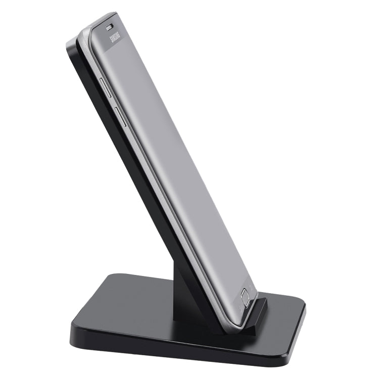 Itian A15-10W Qi Standard Wireless Stand Charger  for iPhone 8 / 8 Plus / X &  Galaxy S7 Edge / S7 / S6 / S6 edge / S6 edge + / Note 5(Black)