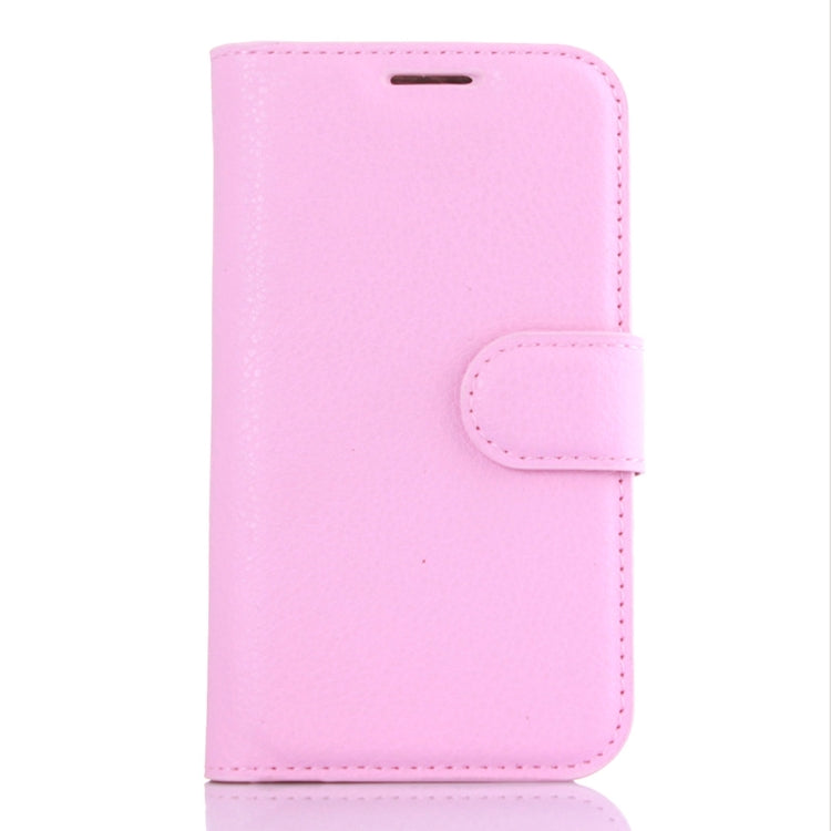 For Galaxy J1 Mini / J105 Litchi Texture Horizontal Flip Leather Case with Holder & Card Slots & Wallet