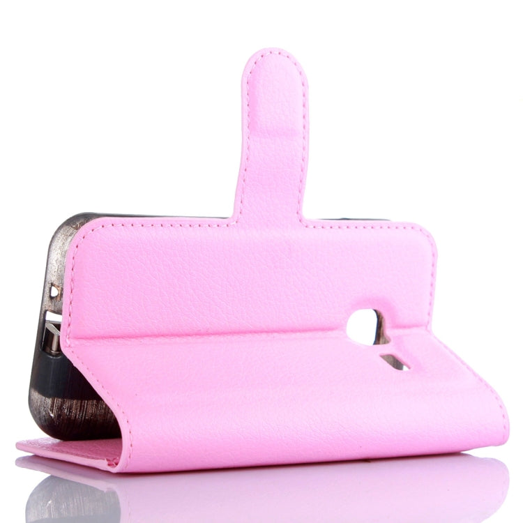 For Galaxy J1 Mini / J105 Litchi Texture Horizontal Flip Leather Case with Holder & Card Slots & Wallet