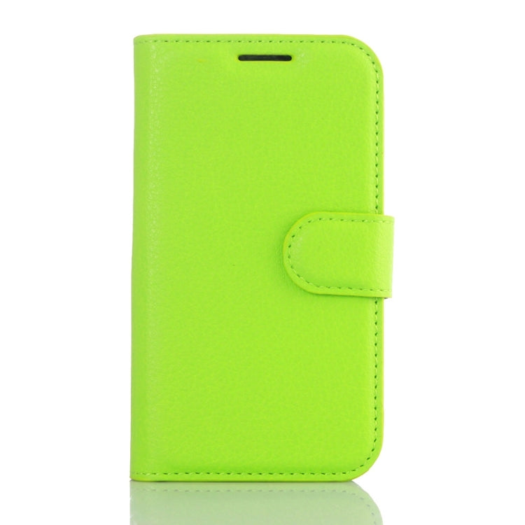 For Galaxy J1 Mini / J105 Litchi Texture Horizontal Flip Leather Case with Holder & Card Slots & Wallet