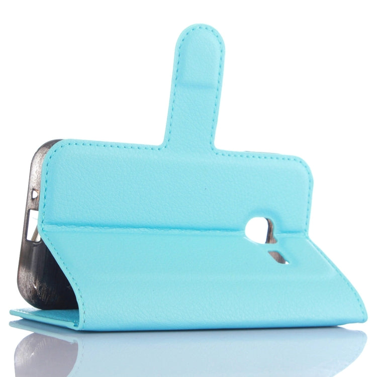 For Galaxy J1 Mini / J105 Litchi Texture Horizontal Flip Leather Case with Holder & Card Slots & Wallet
