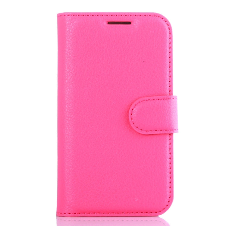 For Galaxy J1 Mini / J105 Litchi Texture Horizontal Flip Leather Case with Holder & Card Slots & Wallet