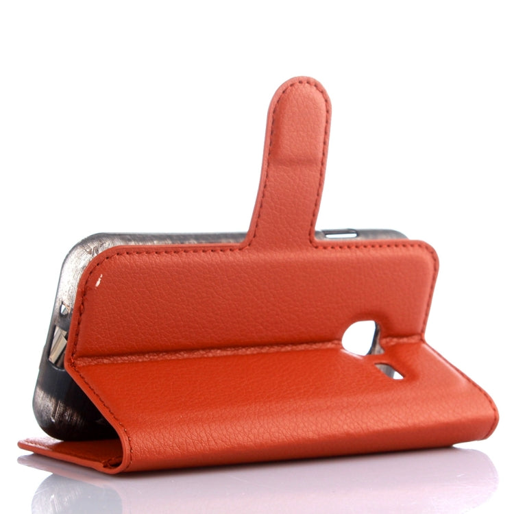 For Galaxy J1 Mini / J105 Litchi Texture Horizontal Flip Leather Case with Holder & Card Slots & Wallet