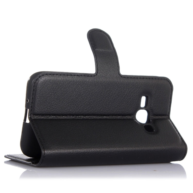 For Galaxy J1 (2016) / J120 Litchi Texture Horizontal Flip Leather Case with Holder & Card Slots & Wallet