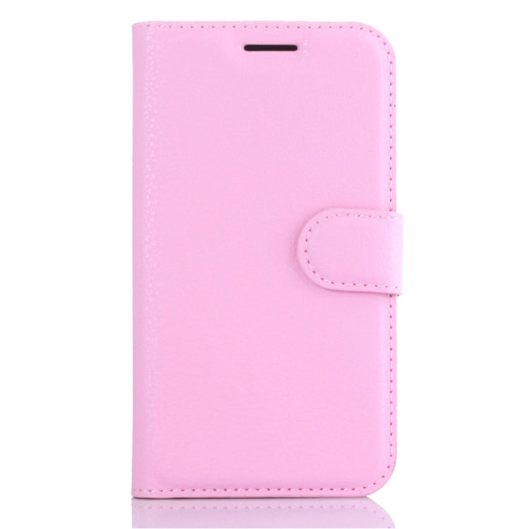 For Galaxy J1 (2016) / J120 Litchi Texture Horizontal Flip Leather Case with Holder & Card Slots & Wallet