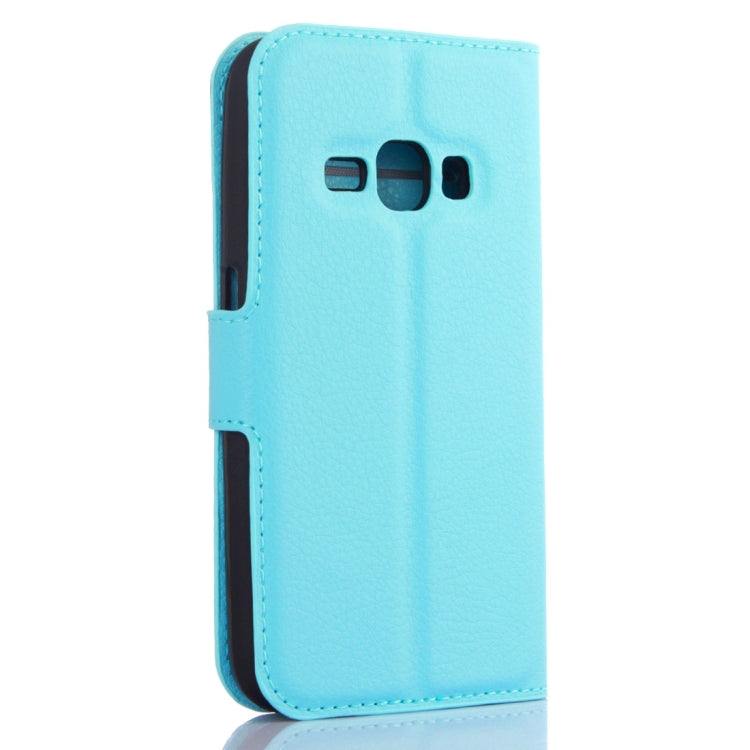 For Galaxy J1 (2016) / J120 Litchi Texture Horizontal Flip Leather Case with Holder & Card Slots & Wallet