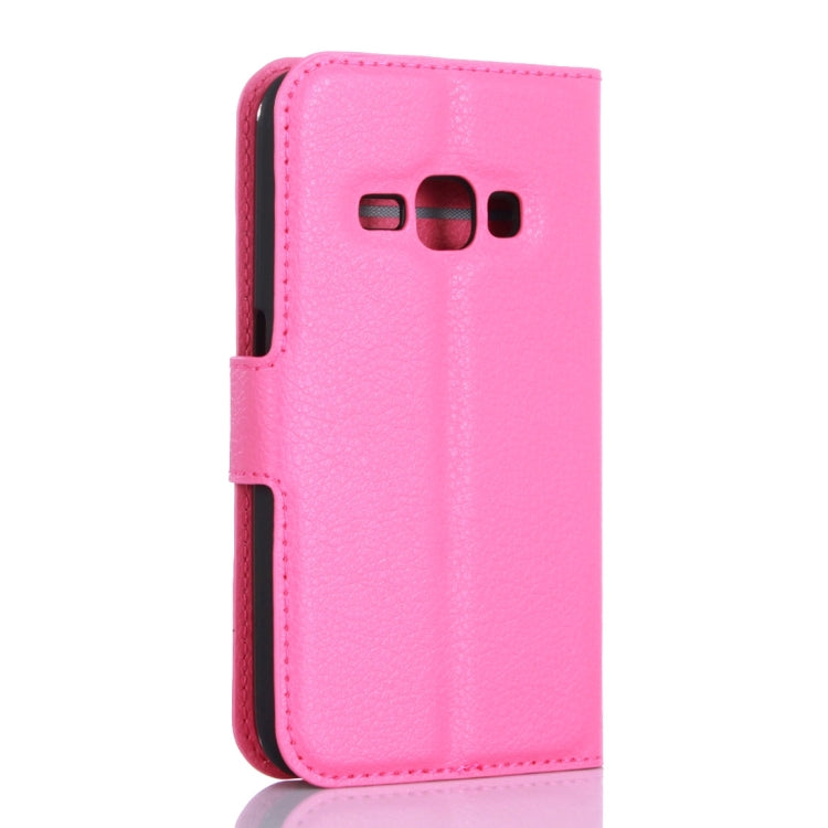 For Galaxy J1 (2016) / J120 Litchi Texture Horizontal Flip Leather Case with Holder & Card Slots & Wallet