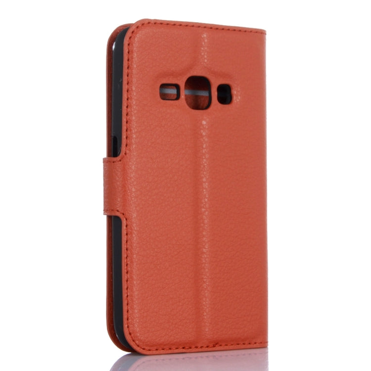 For Galaxy J1 (2016) / J120 Litchi Texture Horizontal Flip Leather Case with Holder & Card Slots & Wallet