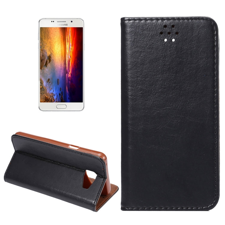 For Galaxy A5(2016) / A510 Magnetic Crazy Horse Texture Horizontal Flip Leather Case with Holder & Card Slots