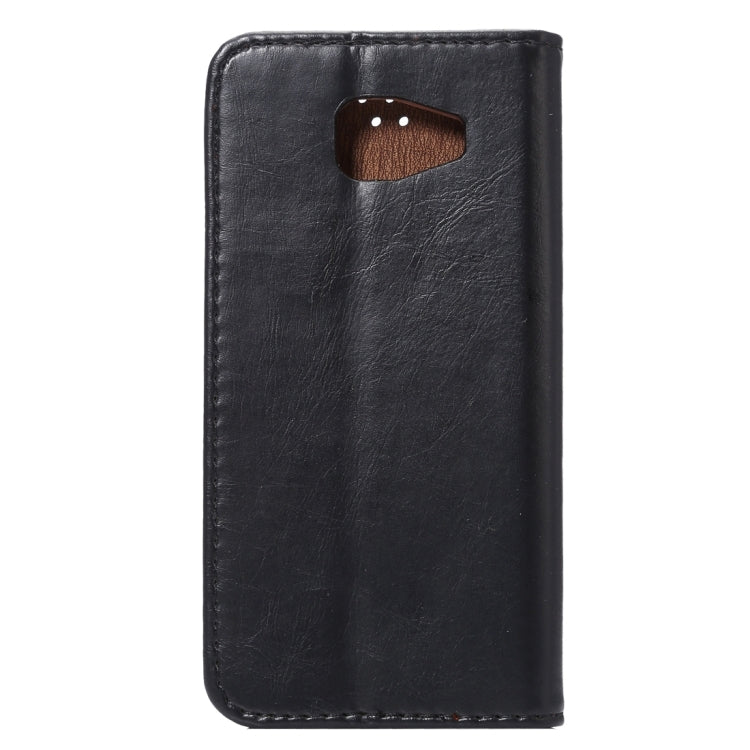 For Galaxy A5(2016) / A510 Magnetic Crazy Horse Texture Horizontal Flip Leather Case with Holder & Card Slots