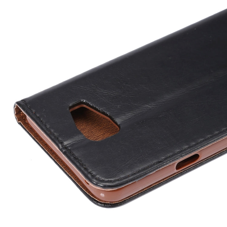 For Galaxy A5(2016) / A510 Magnetic Crazy Horse Texture Horizontal Flip Leather Case with Holder & Card Slots