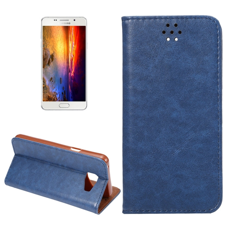 For Galaxy A5(2016) / A510 Magnetic Crazy Horse Texture Horizontal Flip Leather Case with Holder & Card Slots