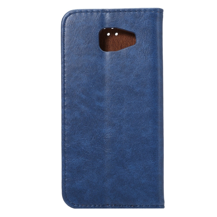 For Galaxy A5(2016) / A510 Magnetic Crazy Horse Texture Horizontal Flip Leather Case with Holder & Card Slots