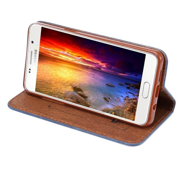 For Galaxy A5(2016) / A510 Magnetic Crazy Horse Texture Horizontal Flip Leather Case with Holder & Card Slots