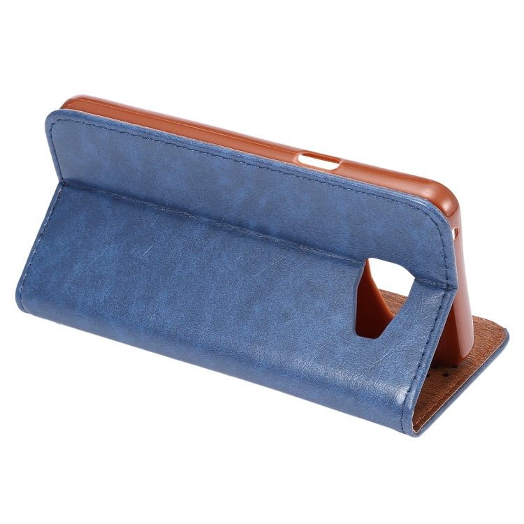 For Galaxy A5(2016) / A510 Magnetic Crazy Horse Texture Horizontal Flip Leather Case with Holder & Card Slots