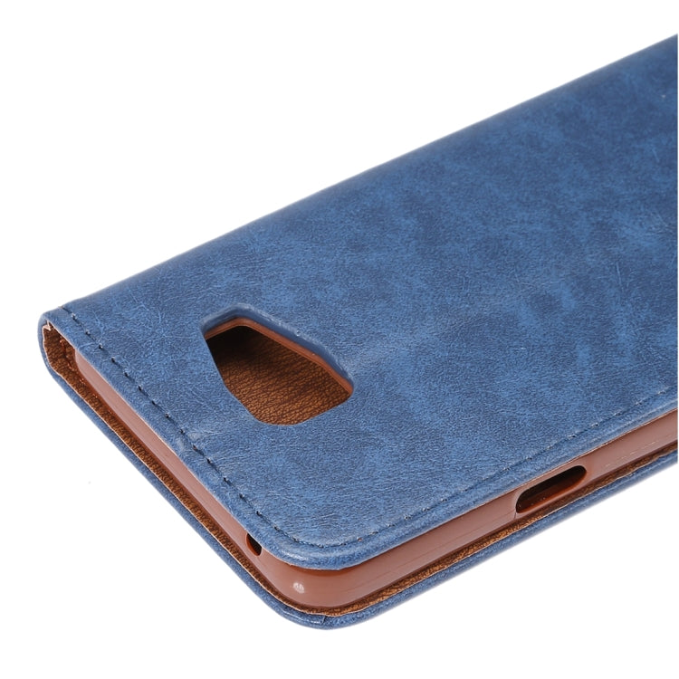For Galaxy A5(2016) / A510 Magnetic Crazy Horse Texture Horizontal Flip Leather Case with Holder & Card Slots