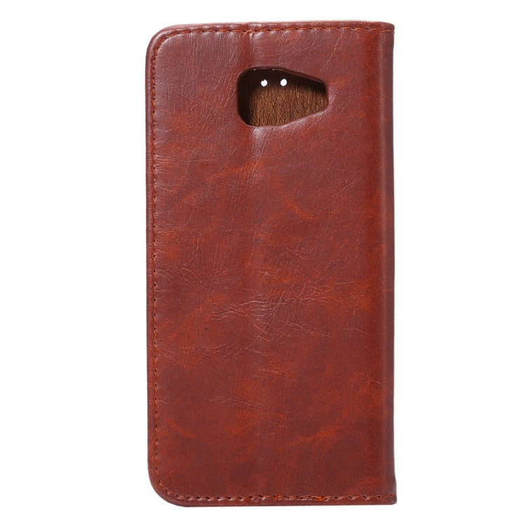 For Galaxy A5(2016) / A510 Magnetic Crazy Horse Texture Horizontal Flip Leather Case with Holder & Card Slots