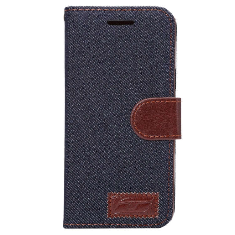 For Galaxy A5(2016) / A510 Jeans Horizontal Flip Leather Case with Holder & Card Slots