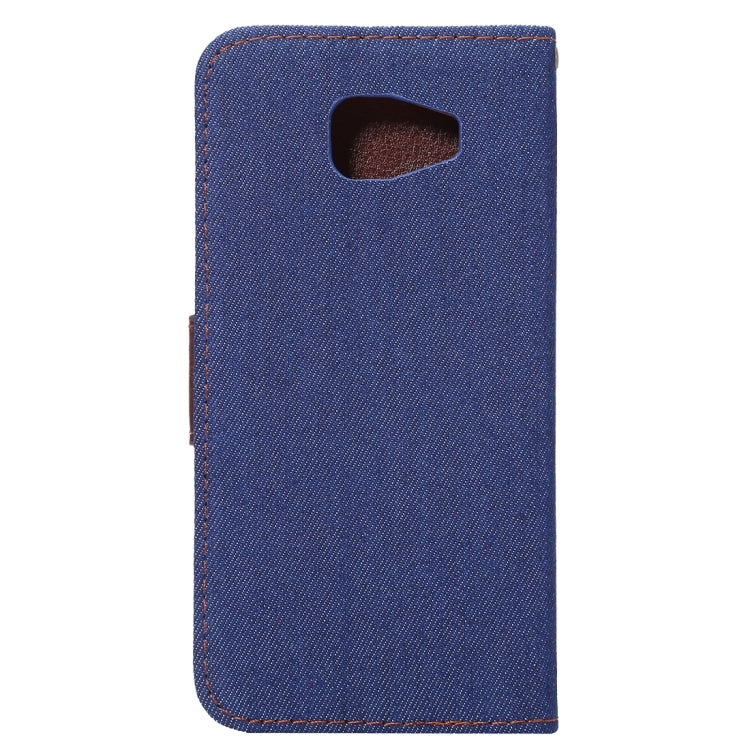 For Galaxy A5(2016) / A510 Jeans Horizontal Flip Leather Case with Holder & Card Slots