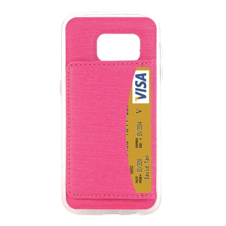 For Galaxy S7 / G930 Lattice Texture Protective Case with Holder & Card Slot