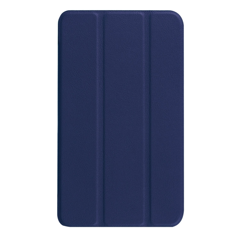 Custer Texture Horizontal Flip Solid Color Leather Case with Three-folding Holder for Galaxy Tab A 7.0 2016 / T280N