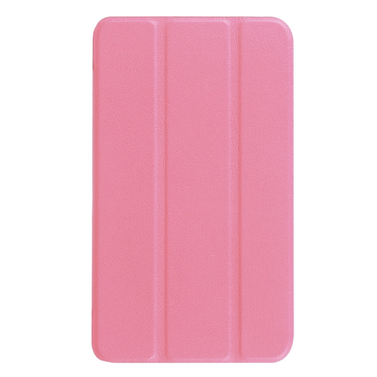 Custer Texture Horizontal Flip Solid Color Leather Case with Three-folding Holder for Galaxy Tab A 7.0 2016 / T280N