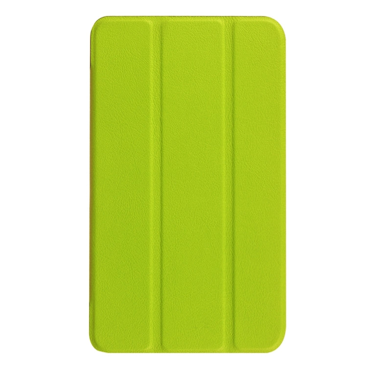 Custer Texture Horizontal Flip Solid Color Leather Case with Three-folding Holder for Galaxy Tab A 7.0 2016 / T280N