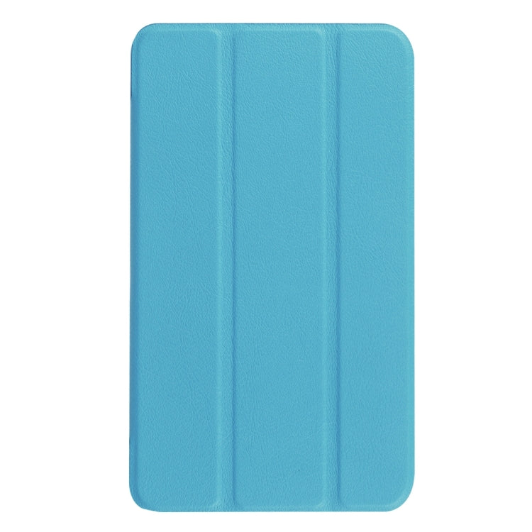 Custer Texture Horizontal Flip Solid Color Leather Case with Three-folding Holder for Galaxy Tab A 7.0 2016 / T280N